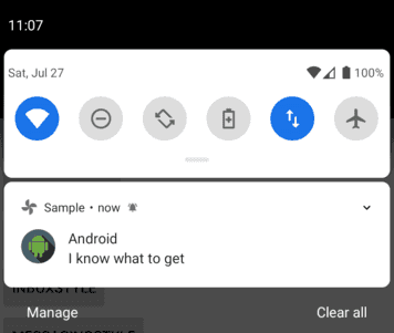 messagingstyle notification collapsed