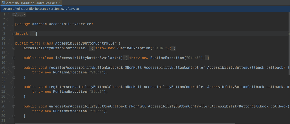 Decompile class to java in Intellij